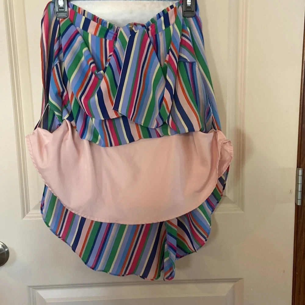 A new day women sz-S, stripped asymmetrical skirt- great gently used garment